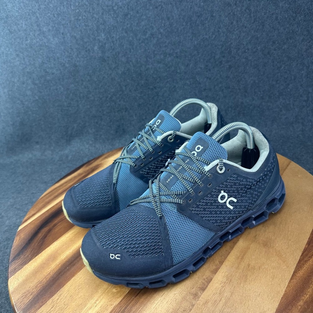 On Running Cloudstratus Navy Blue Road Running Shoes Womens 9.5 Helion CloudTec - Picture 6 of 12
